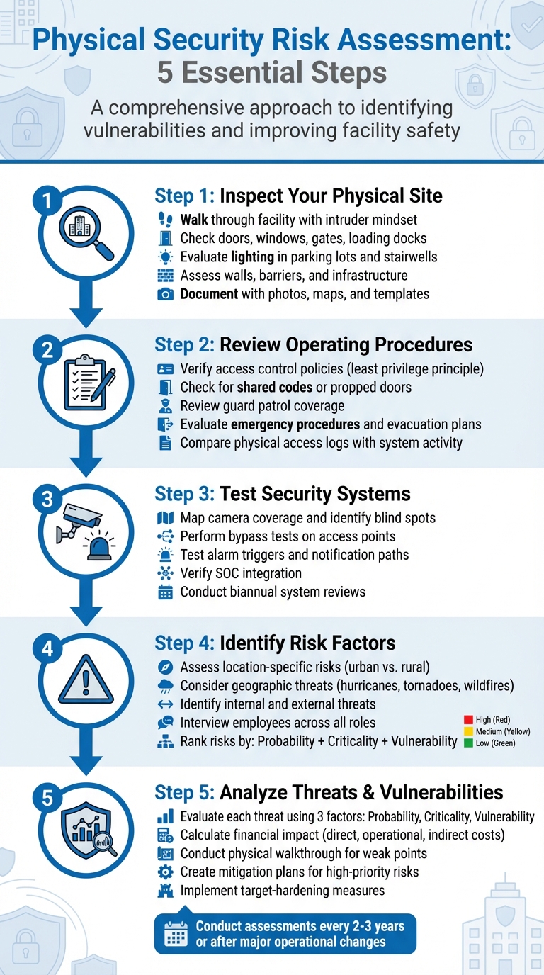 5-Step Physical Security Risk Assessment Process