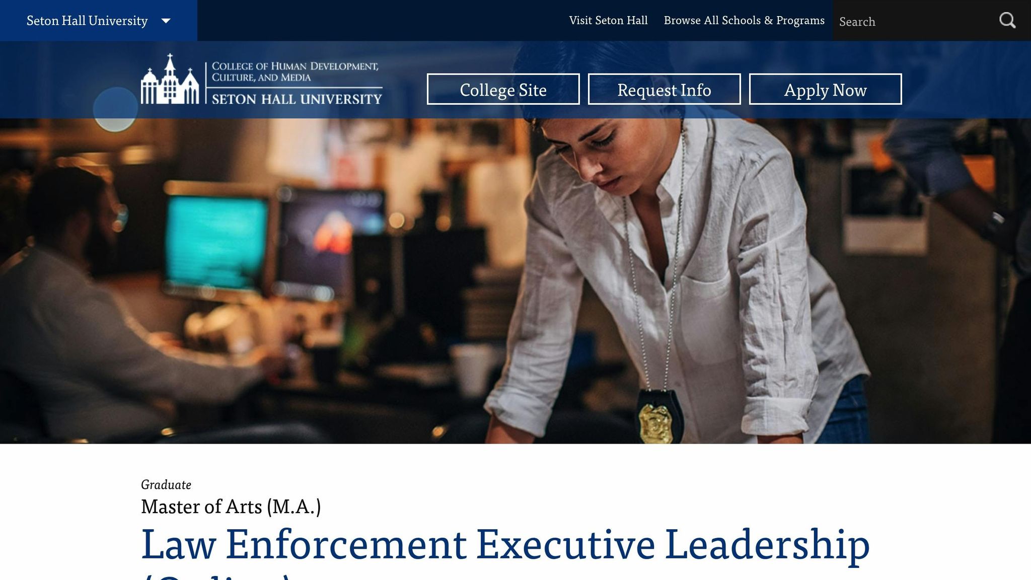 Seton Hall Law Enforcement Executive Leadership Network